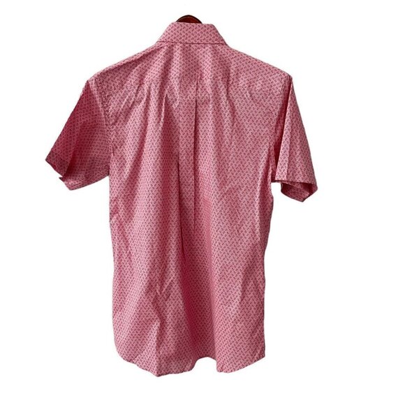 NWT J. McLaughlin Lorimer Button Down Shirt Red/Navy Mini Anchor Men's Small - Picture 3 of 10